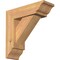 Ekena Millwork Traditional Traditional Smooth Bracket w/ Offset Brace, Western Red Cedar, 5 1/2"W x 16"D x 16"H BKT0604X16X16TRA01SWR - alternate 1